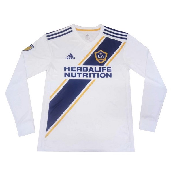 Camiseta Los Angeles Galaxy Replica Primera Ropa ML 2019/20 Blanco